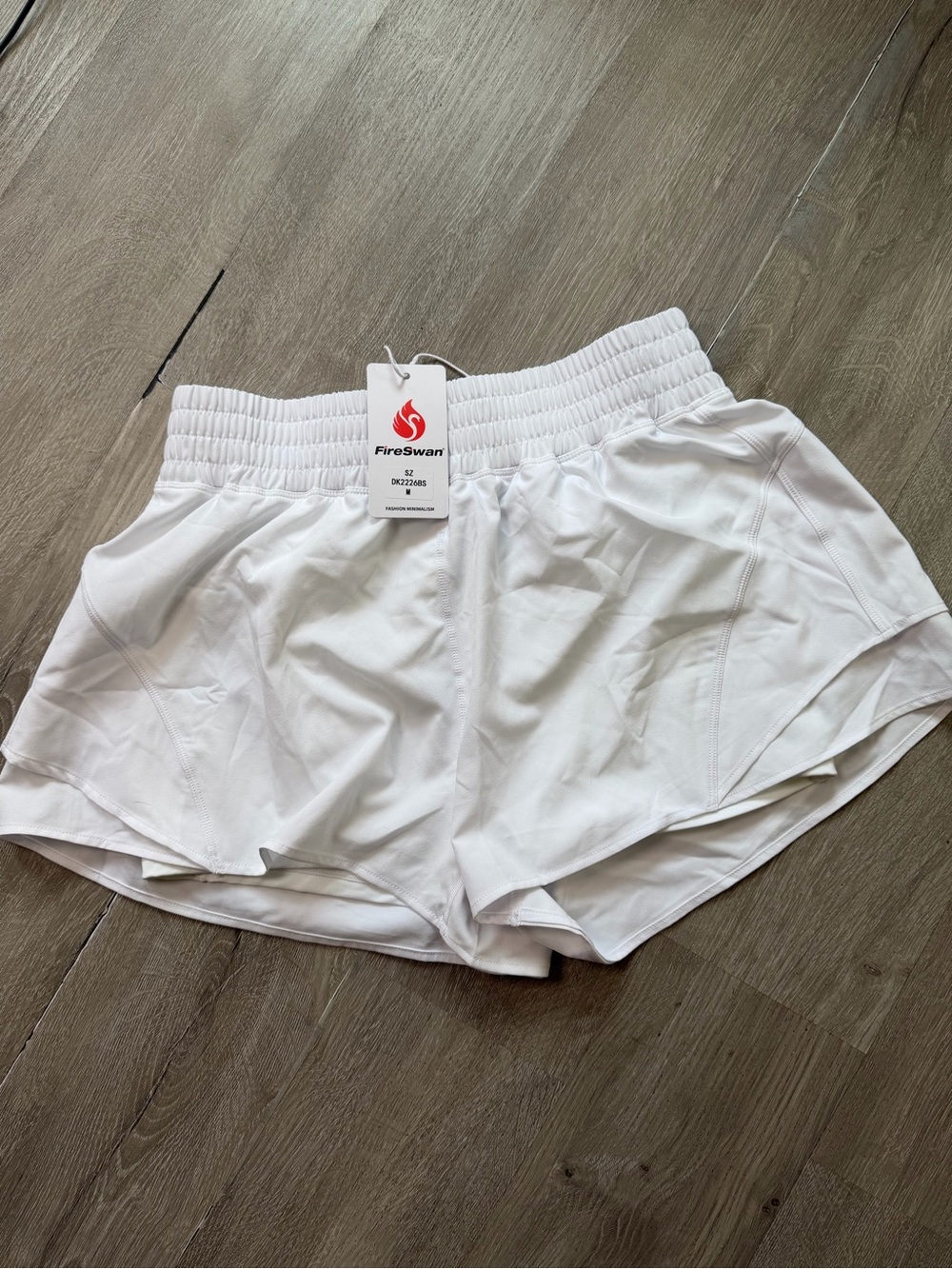 Women's White Athletic Shorts